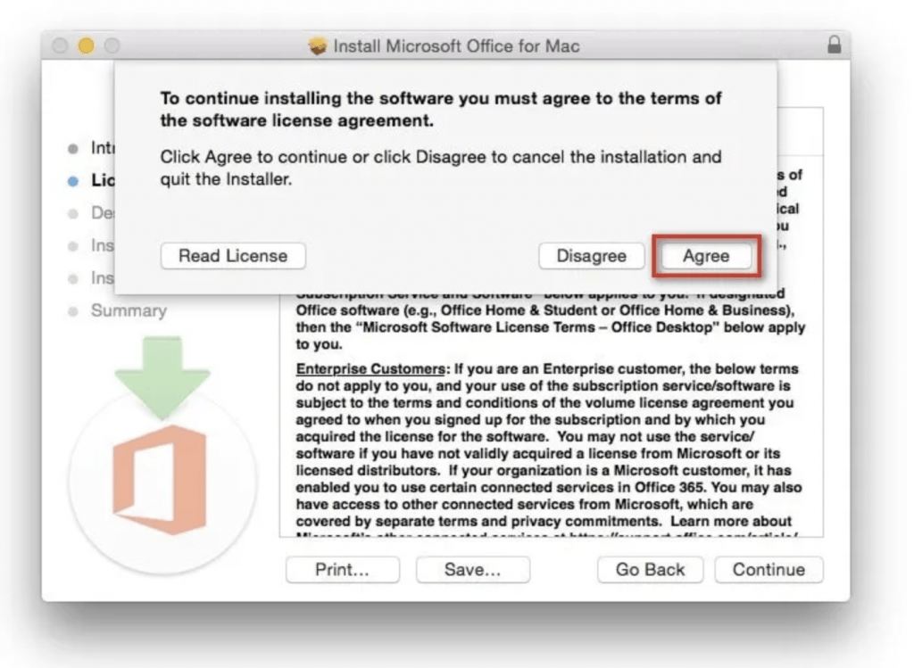 how to put microsoft office on mac