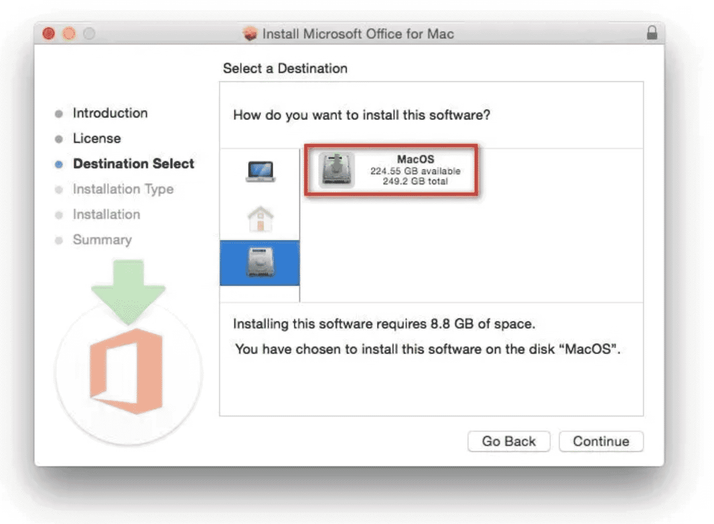 how to install microsoft office on macbook air for free