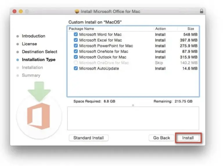 how to install microsoft office on mac for free